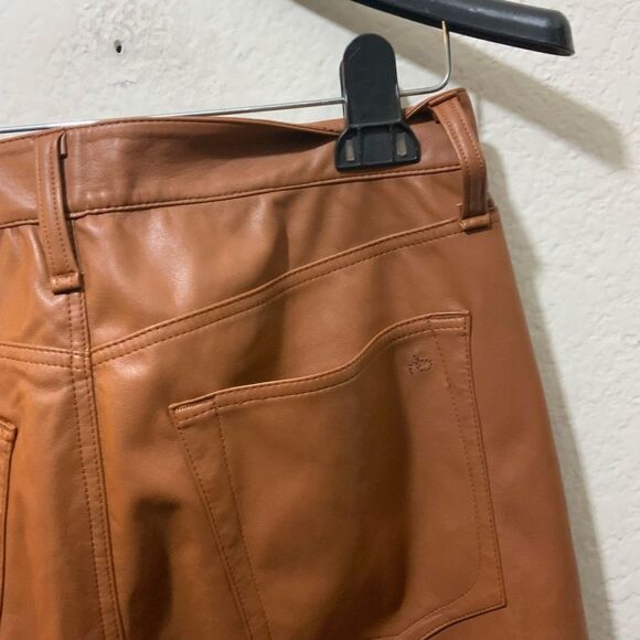 Rag & Bone Casey Cropped Faux Leather Bootcut Trousers NWT - Picture 9 of 13